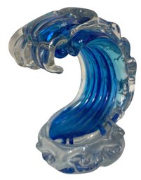 Ocean Wave Art Glass Sculpture (LR)