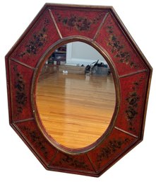 Chinoiserie Octagonal Hanging Wall Mirror (DR)
