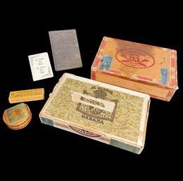 Cigar And Trinket Boxes, Pocket Sized US Constitution & Other