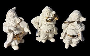 Lenox Porcelain Santa Music Figurine 3pc (DR)