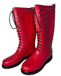 Ilse Jacobsen Hornbaek Deep Red Rubber Boots (DR)