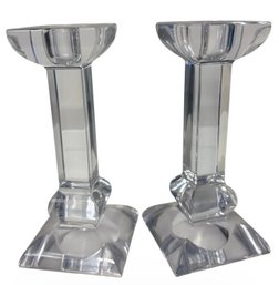 Villeroy & Boch Crystal Candleholder Pair (DR)