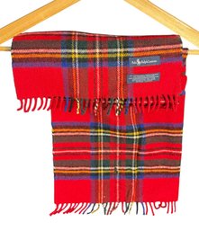 Ralph Lauren Polo Plaid Lambswool Winter Scarf