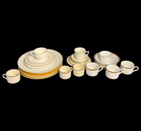 Gold Rimmed Ivory China Collection: Royal Doulton,  Fitz & Floyd, Royal Worcester Etc