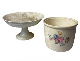 Bak-Serv Oven Proof Floral Bakeware & Footed Dish (DR)