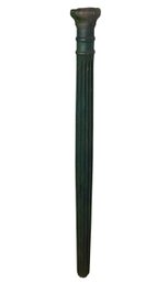 Antique Tall Green Wooden Post (DR)