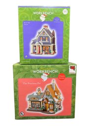 Santas Workbench Christmas Village Houses Briar Hill Manor & Precious Pet House (B)