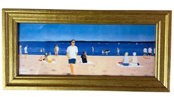 Alex Katz (1927-) Harbor #9 Small Framed Art Print (DR)