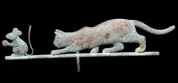 Cat & Mouse Copper Weathervane (B)