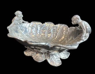 Arthur Court 2005 Aluminum Monkey Bowl