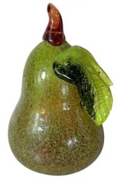 Italian Blown Art Glass Pear (DR)
