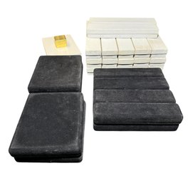 Jewelry Boxes 31pc Black Velvet & Cardboard Empty Boxes (B)