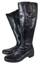 Bandolino Womens Black Leather Knee-high Boots Size 10M (DR)