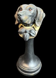 Black Lab Dog Bust Figurine