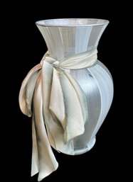 Hand Painted Art Glass Vase