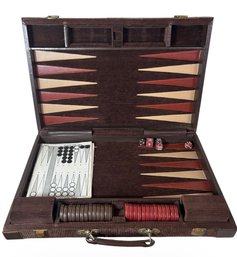 Pierre Cardin Briefcase-style Backgammon Set (DR)