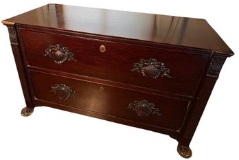 Solid Wooden 2 Drawer Seashell Handled Dresser *Alternate Pickup Salem*