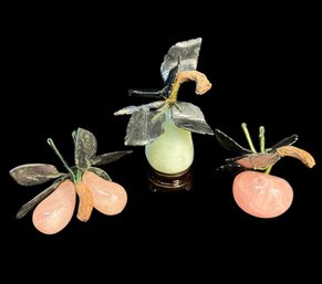 Chinese Pink & Green Stone Fruit 3pc