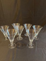 8 Glasses Fine One With Chips On Rim