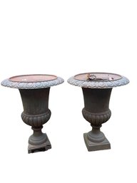 Cast Iron Planters  (by)