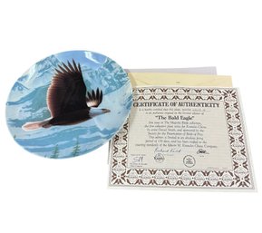 Knowles The Bald Eagle Collectors Plate With Paperwork