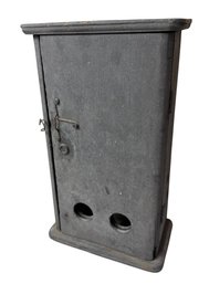 Small Primitive Wooden Storage Cabinet (DR)