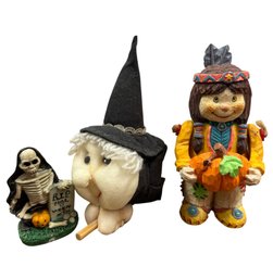 Vintage Halloween & Thanksgiving Decorations 3pc