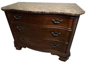 American Drew Marble Topped Solid Wooden 3 Drawer Dresser *Alternate Pickup Salem*