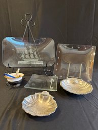 Glass, Pewter Lenox Lot