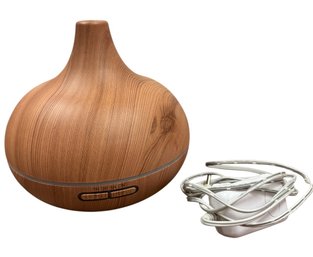 Wood Grain Aroma Therapy Essential Oil Diffuser Works!