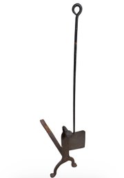 Cast Iron Andiron & Forged Fireplace Peel (DR)