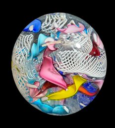 Colorful Art Glass Paperweight