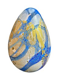Isle Of Wight English Art Glass Egg Paperweight
