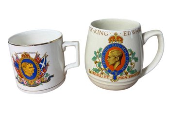 1937 King Edward Coronation Mug Pair (DR)