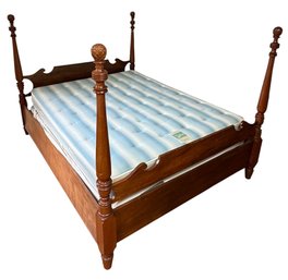 Carved Pineapple Four Poster Full Sized Bed (BR)