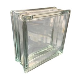 Solid Glass Arts & Crafts Block Clear Pattern (B)