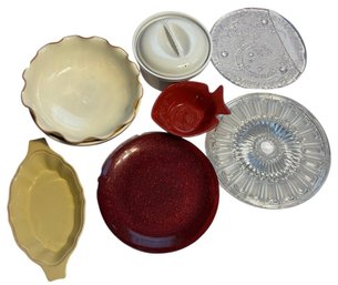 Chantal, Skyros Design And Assorted Glass And Ceramic Serving Dishes 9pc