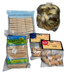 Clothespins, Replacement Corks & Mason Jar Lids (B)