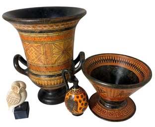 Greek Pottery Decor 4pc (BR1)