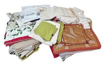 Williams-sonoma, Coleur Nature, And Assorted Table Cloths And Linens Large Collection(BR1)