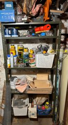 Entire Shelf Full Of Tools, Woodworking Pieces & Assorted Other Supplies Contents Only (B)