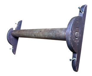 Old Wooden Textile Spool Wall Mount (BR)