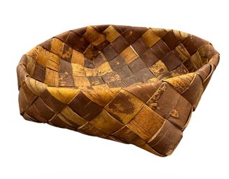Scandinavian Braided Birch Bark Basket