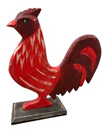 Bombay Company Wooden Rooster Folk Art Sculpture