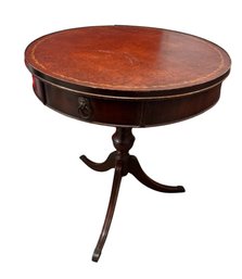 Georgian Style Mahogany Drum Table Leather Top