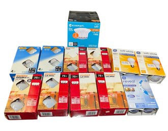 Large Assortment Of Lightbulbs 65w, 75w, 100w (B)