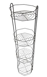 Spiderweb Four Tier Metal Shelf