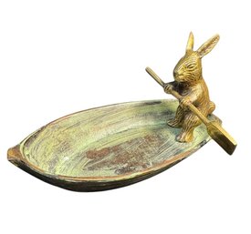 Brass Rabbit Indian Soap Dish