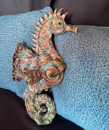 Seahorse, Marblehead, Throw Pillows