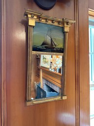 Mirror With Ship Reverse Painted Mirror